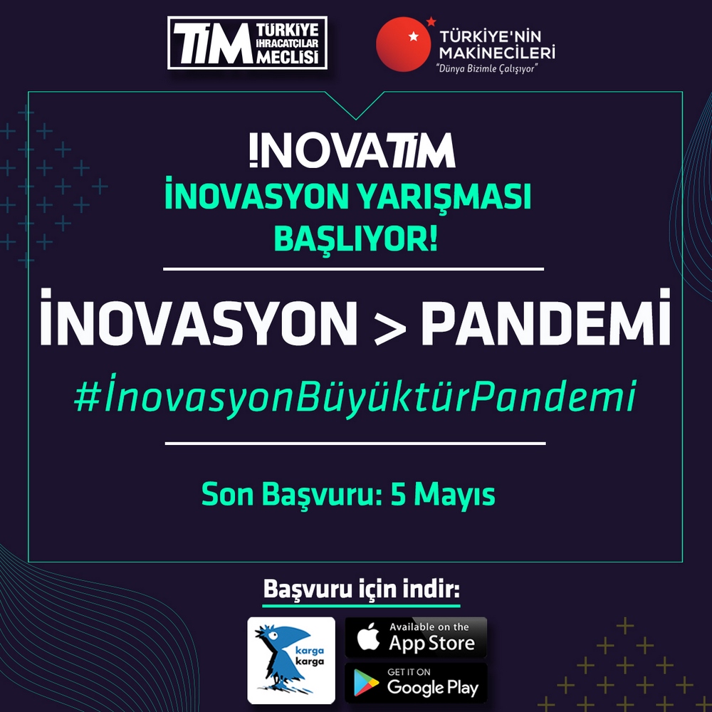 İnovaTİM İnovasyon Yarışması başlıyor. Ana Tema COVİD-19